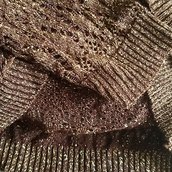 Say What Bronze long sleeve short shrug - Picture 4 of 4